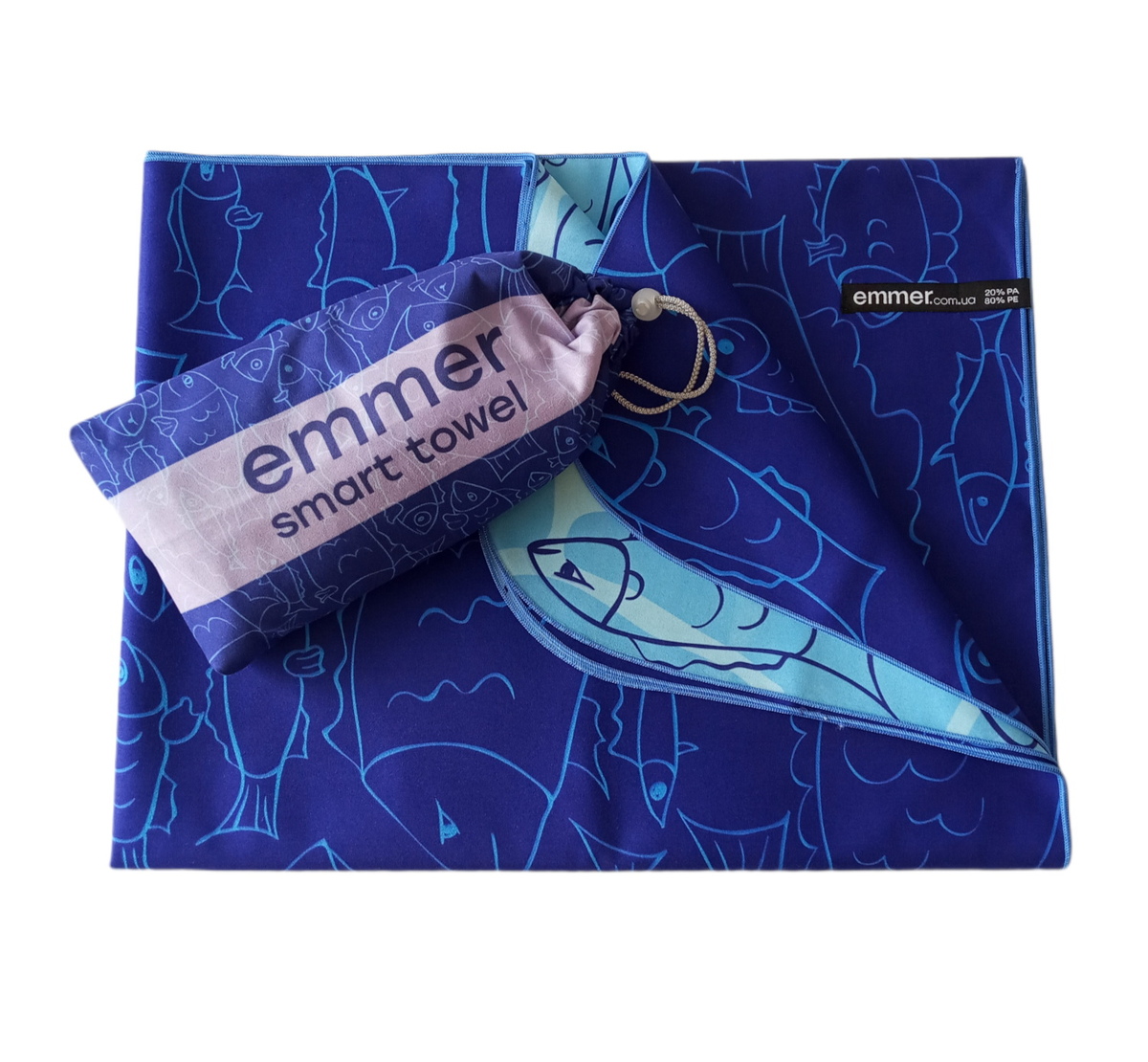 Рушник з мікрофібри Emmer Fish 70*140