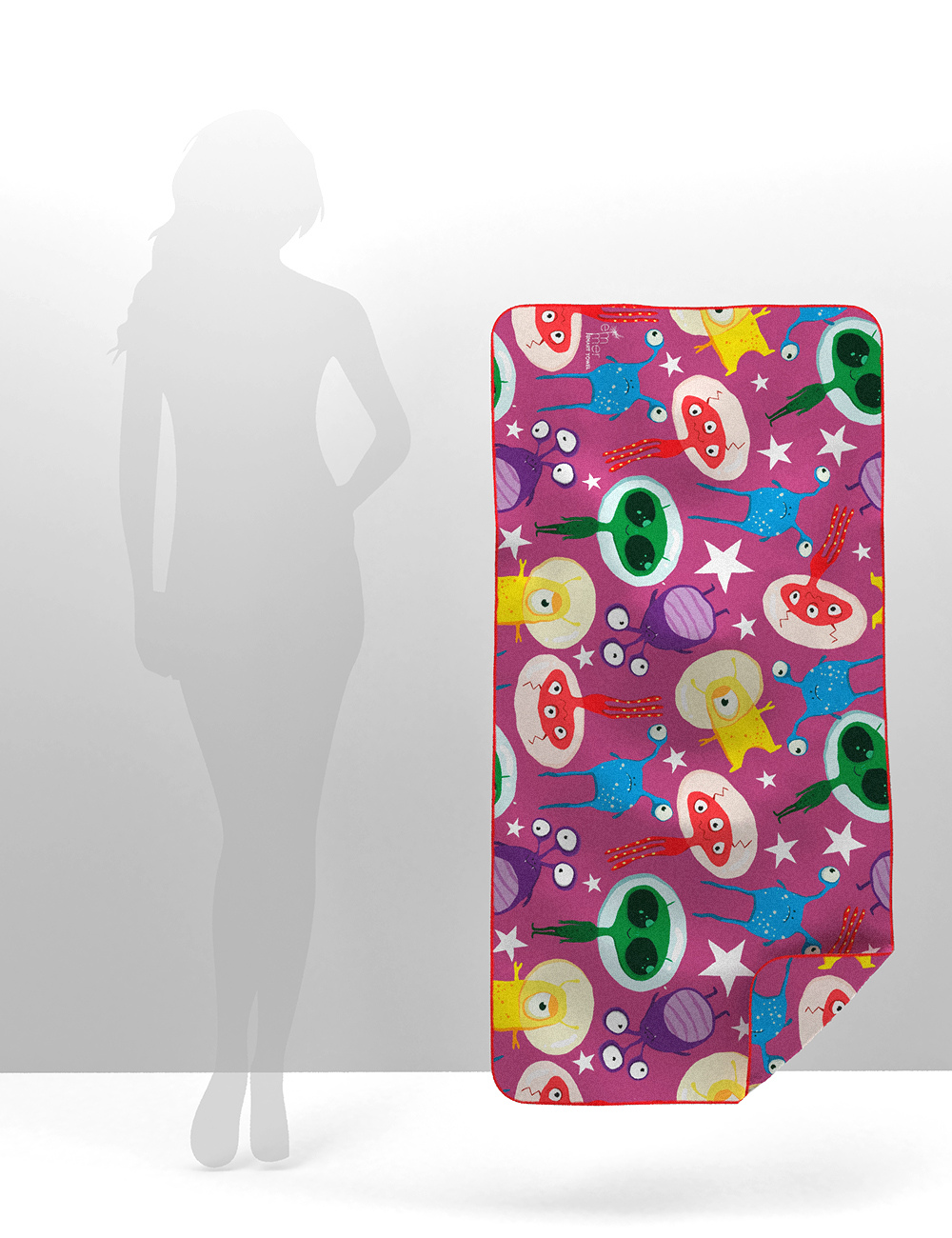 Рушник з мікрофібри дитячий Emmer CosmoZoo Pink 70*140
