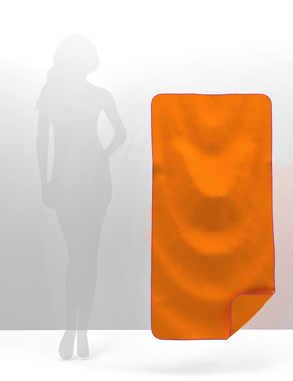 Рушник з мікрофібри спортивний Emmer Orange 80*160