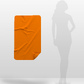 Рушник з мікрофібри спортивний Emmer Orange 60*100